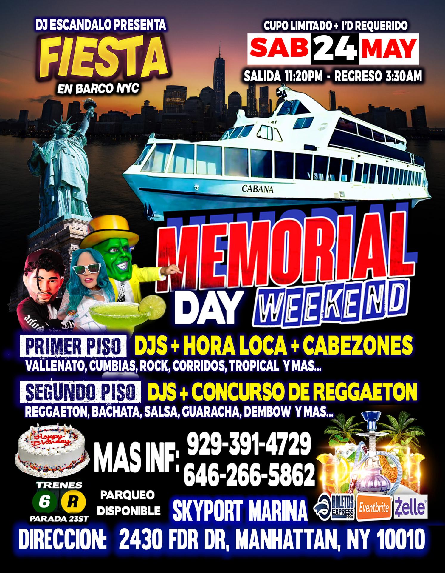 Fiesta En Barco - Manhattan New York - Cupo Limitado