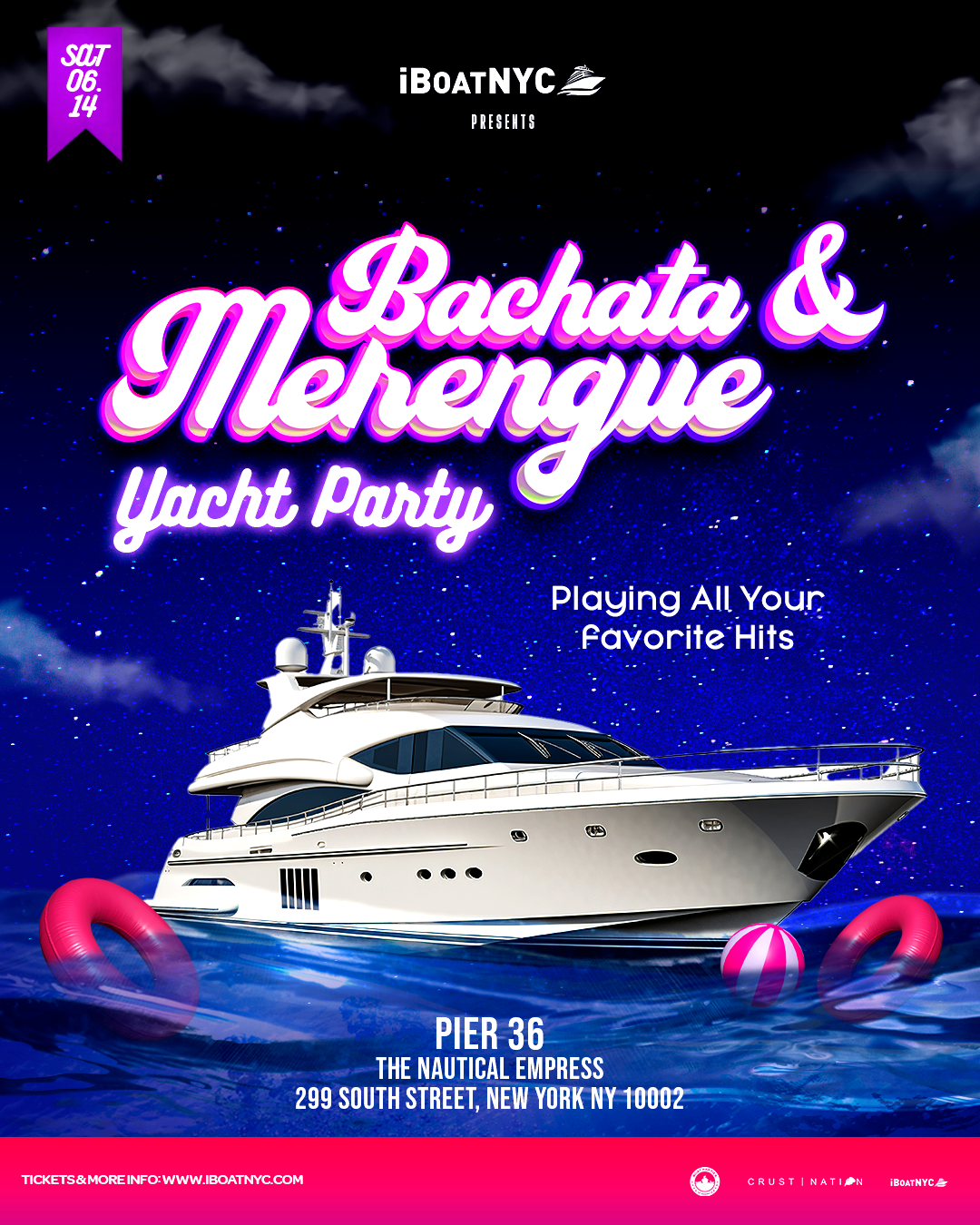Bachata & Merengue Boat Party Yacht Cruise NYC