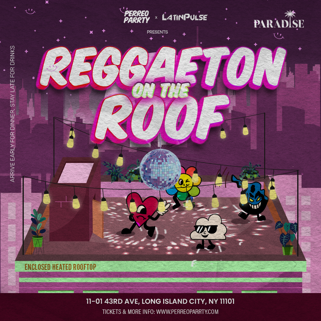 Buy tickets for Reggaeton on the Roof - Latin Dance Party Rooftop with NYC Skyline Views Reggaeton on the Roof - Latin Dance Party Rooftop with NYC Skyline Views
