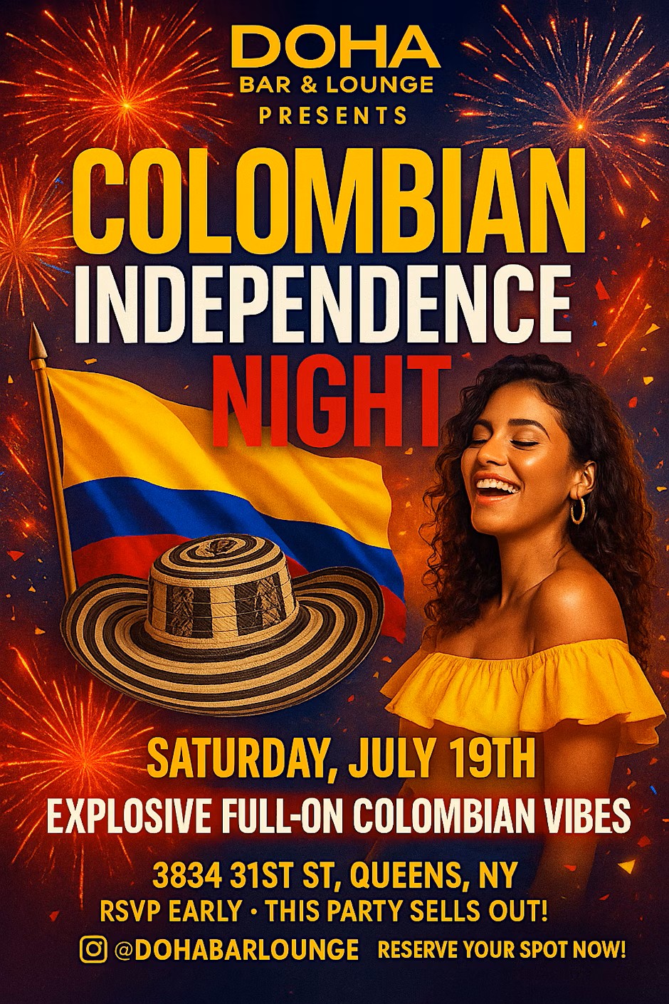 Colombian Independence Night at Doha Bar Lounge