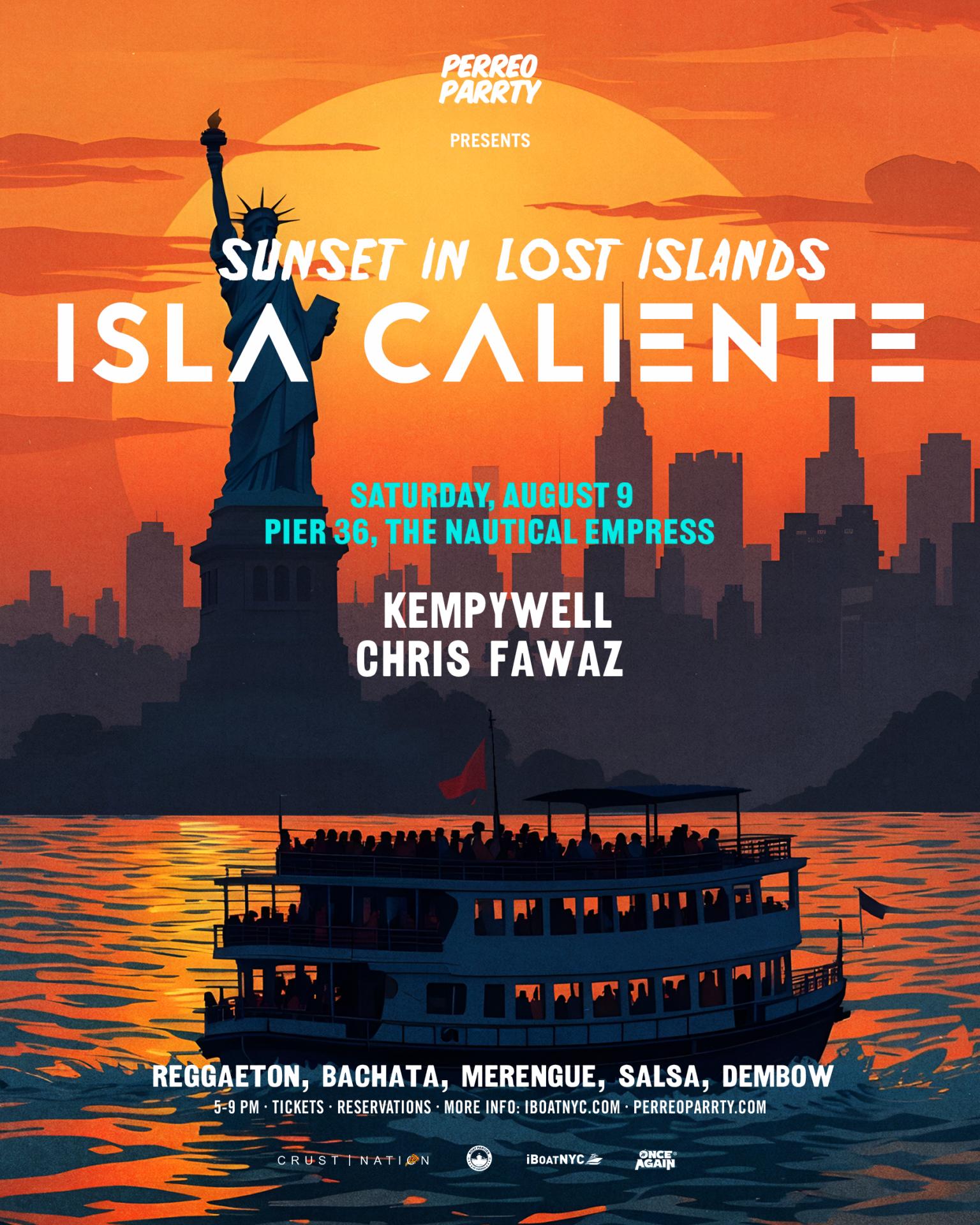 ISLA CALIENTE: LATIN & REGGAETON Sunset Yacht Cruise Boat Party