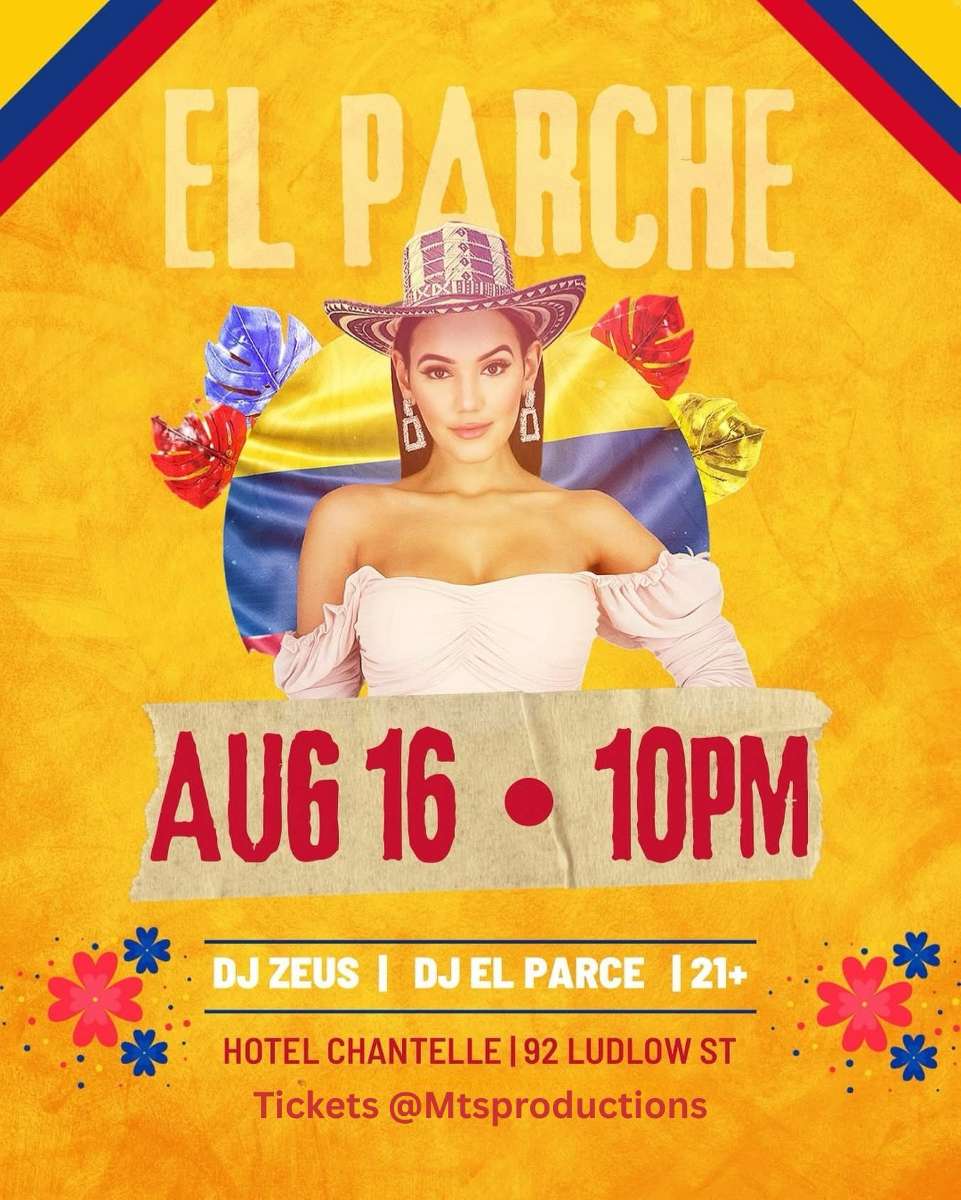 EL PARCHE – Colombian Crossover Rooftop Party at Hotel Chantelle NYC