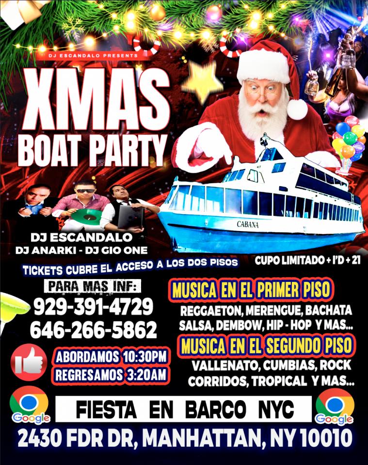 christmas boat party
