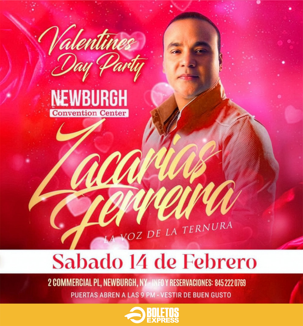 Buy tickets for ZACARIAS FERREIRA LA VOZ DE LA TERNURA EN VALENTINE'S DAY ZACARIAS FERREIRA LA VOZ DE LA TERNURA EN VALENTINE'S DAY