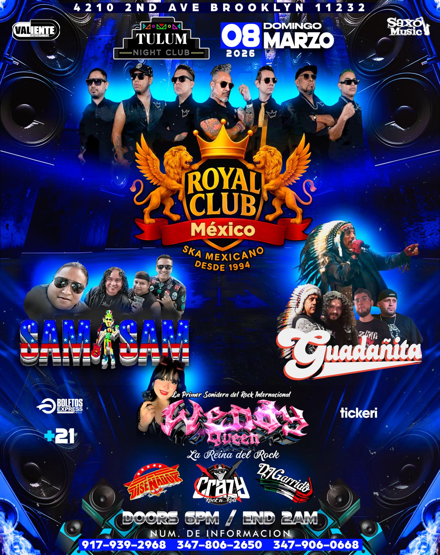 ROYAL CLUB l SAM SAM | SONIDO WENDY QUEEN | EL GUADAÑITA