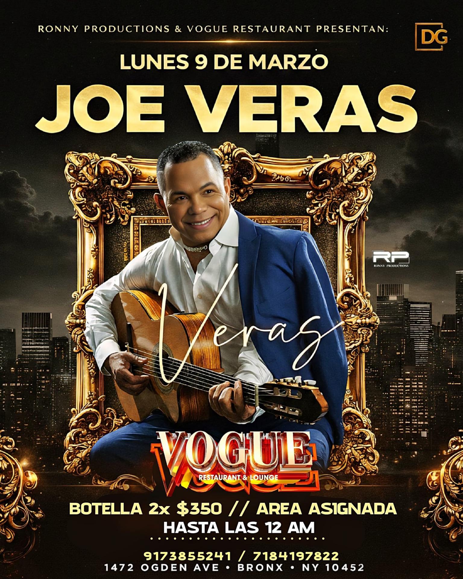 Buy tickets for JOE VERAS 2026 JOE VERAS 2026