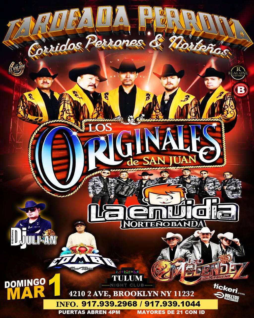 Buy tickets for LOS ORIGINALES DE SAN JUAN LOS ORIGINALES DE SAN JUAN