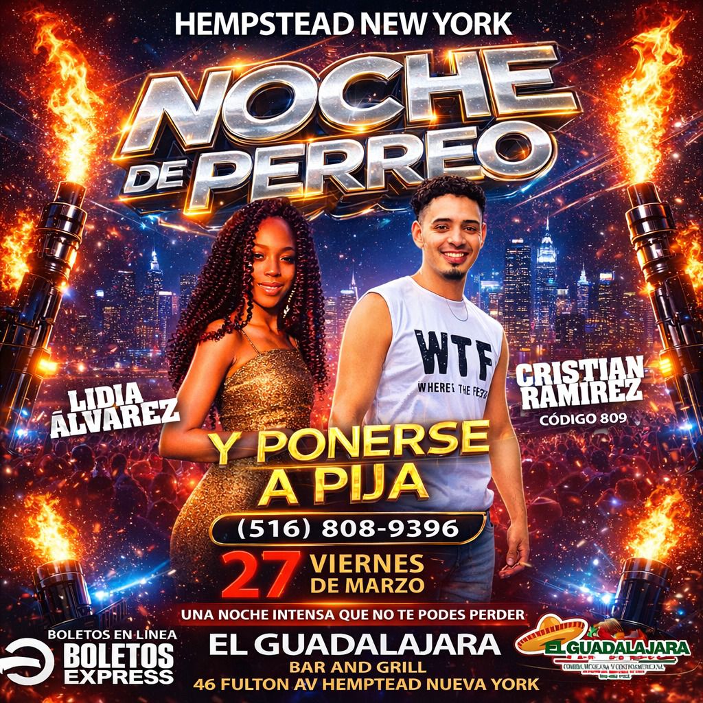 Buy tickets for NOCHE DE PERREO | LIDIA ALVAREZ - CRISTIAN RAMIREZ NOCHE DE PERREO | LIDIA ALVAREZ - CRISTIAN RAMIREZ