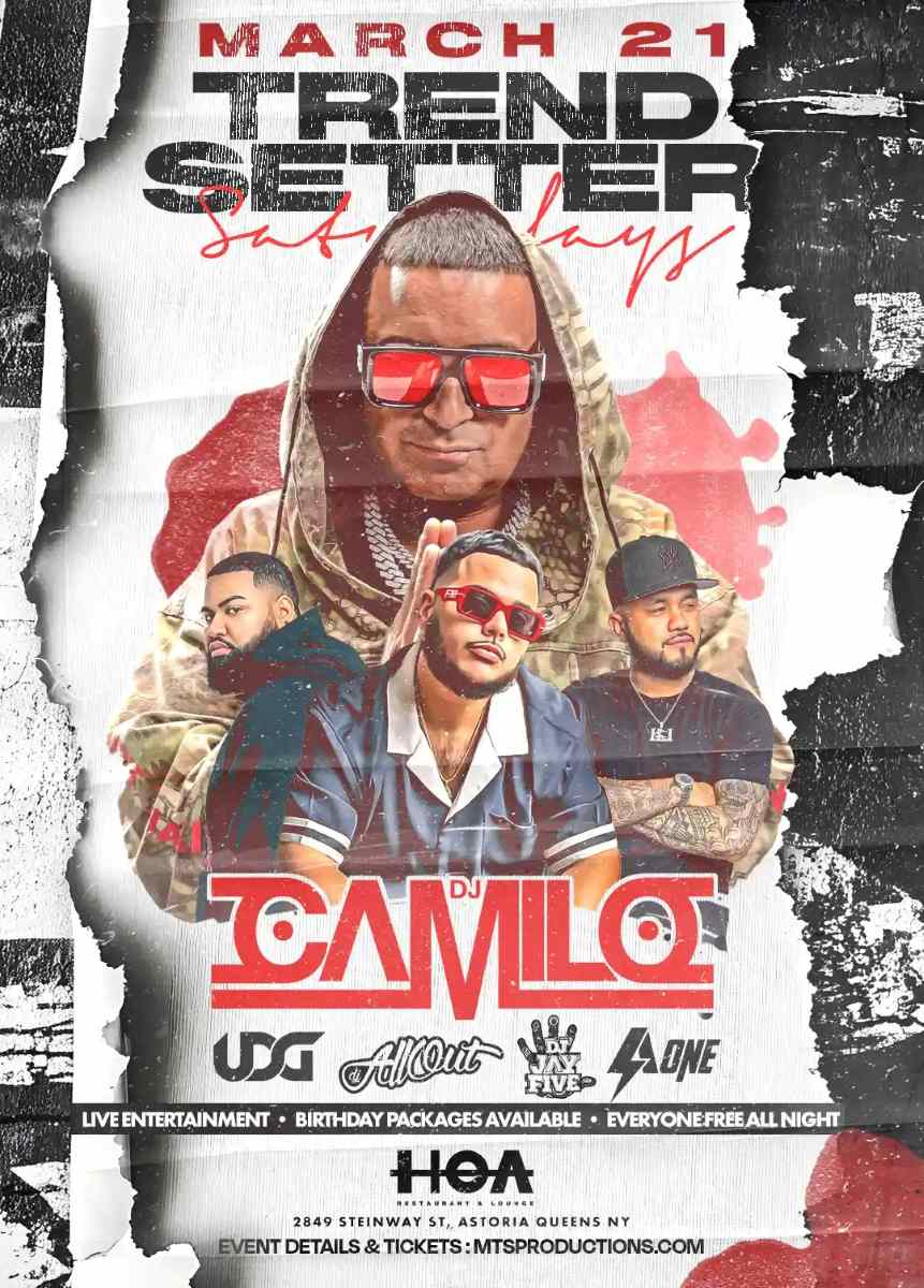 Buy tickets for TrendSetter Saturdays at HOA Astoria | Free Entry Party in Astoria Queens TrendSetter Saturdays at HOA Astoria | Free Entry Party in Astoria Queens