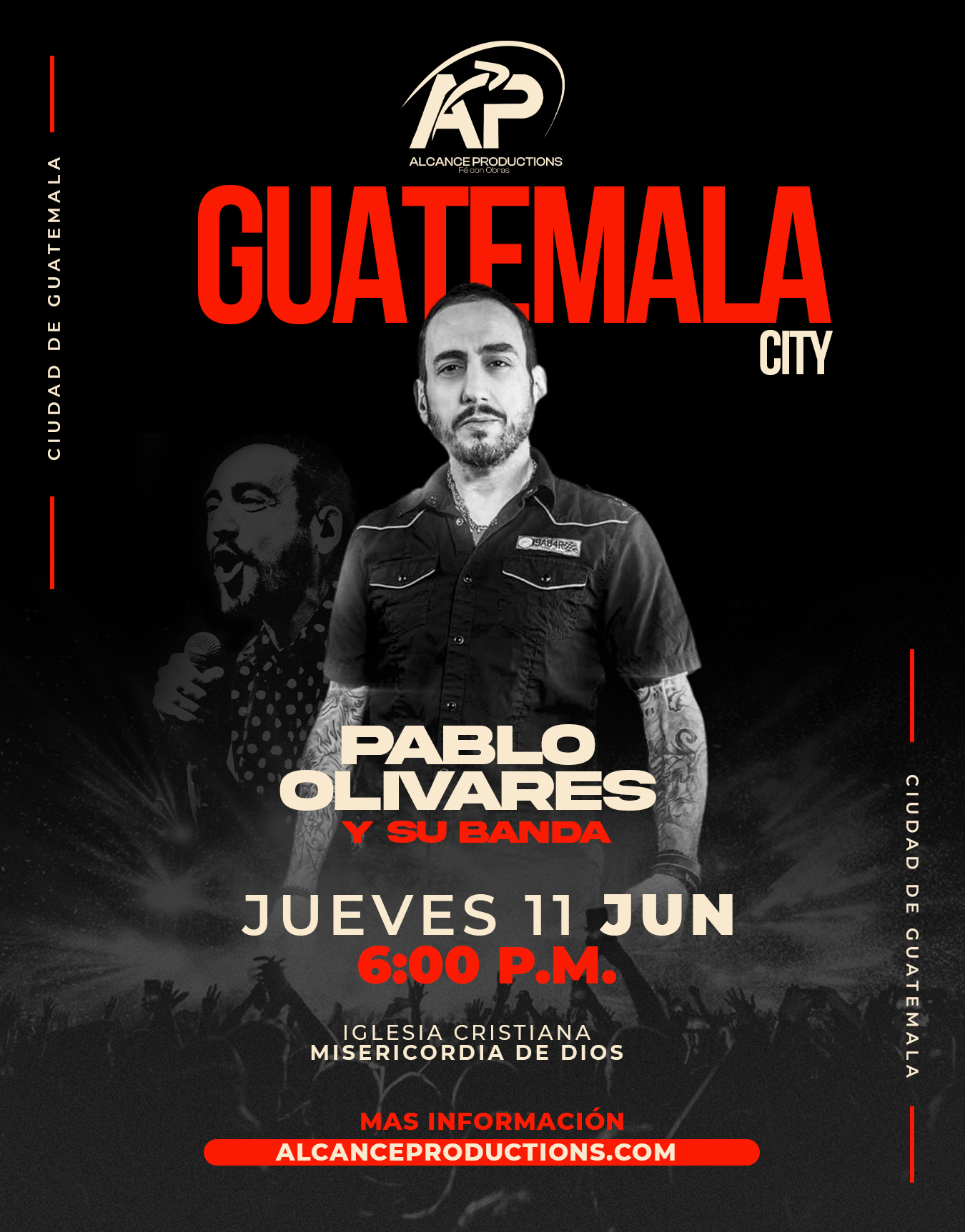 Buy tickets for PABLO OLIVARES Y SU BANDA - GUATEMALA PABLO OLIVARES Y SU BANDA - GUATEMALA