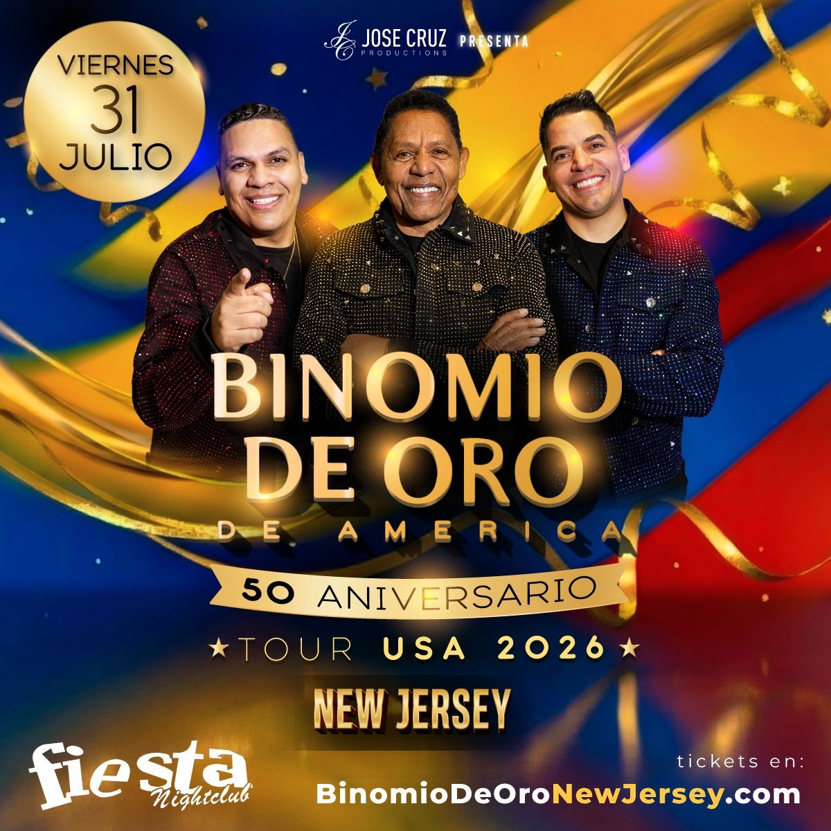 BINOMIO DE ORO DE AMERICA EN NEW JERSEY