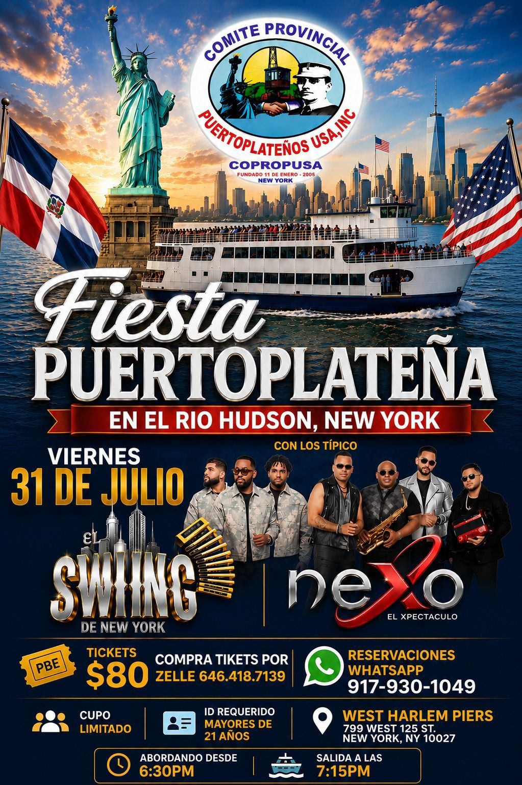 Buy tickets for FIESTA PUERTOPLATEÑA FIESTA PUERTOPLATEÑA