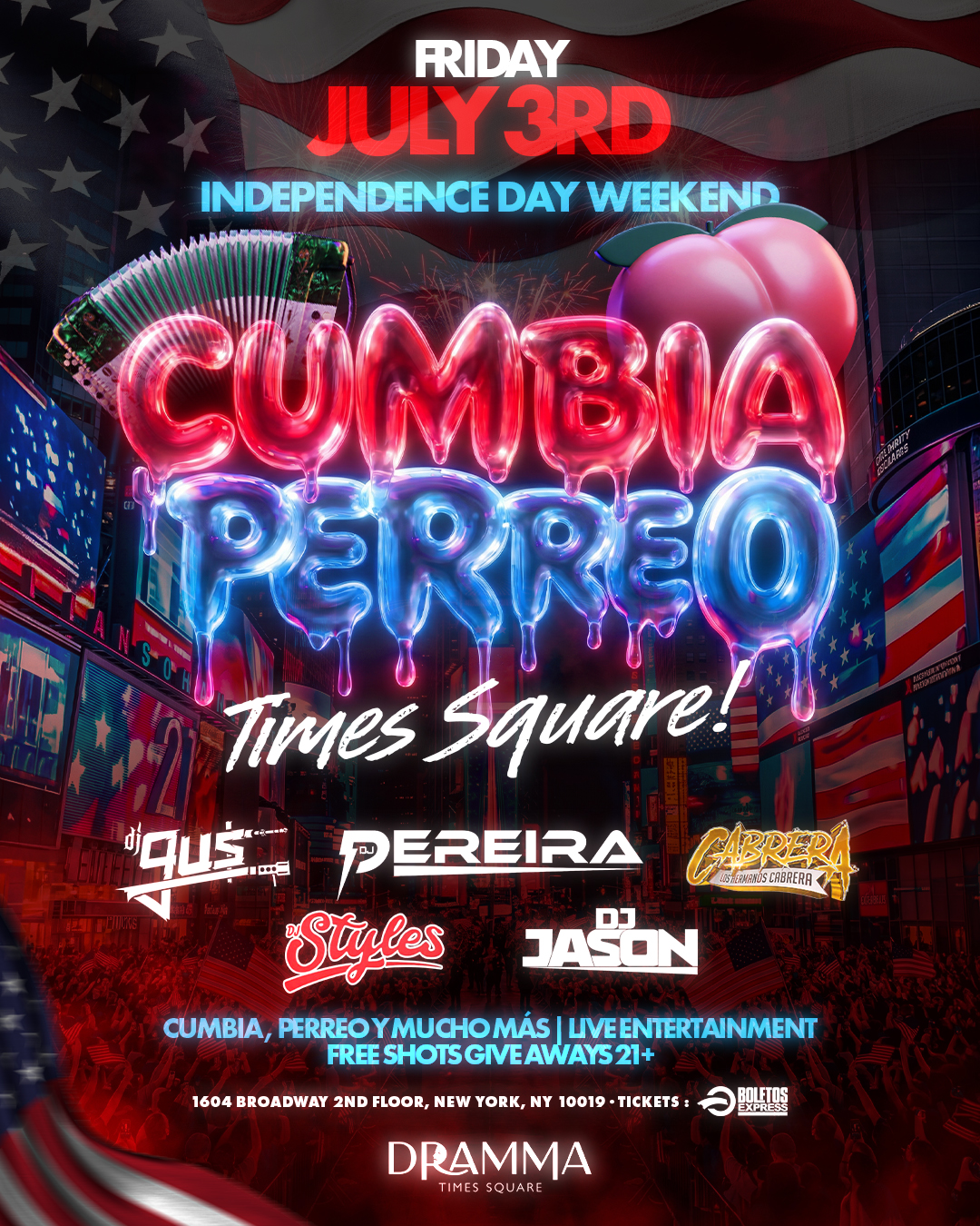 Cumbia y Perreo Times Square