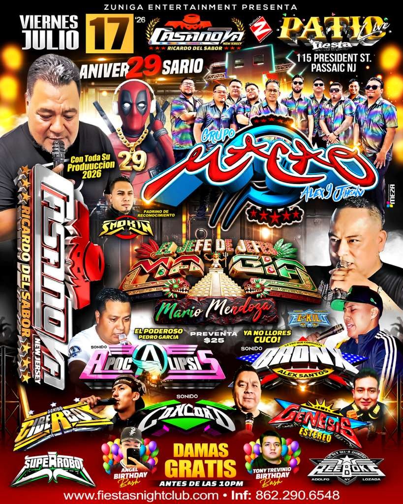 Buy tickets for MACAO, SONIDO MAGIA, CASANOVA,APOCALIPSIS, CIBERBOY, GENESIS. CONCORD, BRONX, SUPERROBOT MACAO, SONIDO MAGIA, CASANOVA,APOCALIPSIS, CIBERBOY, GENESIS. CONCORD, BRONX, SUPERROBOT