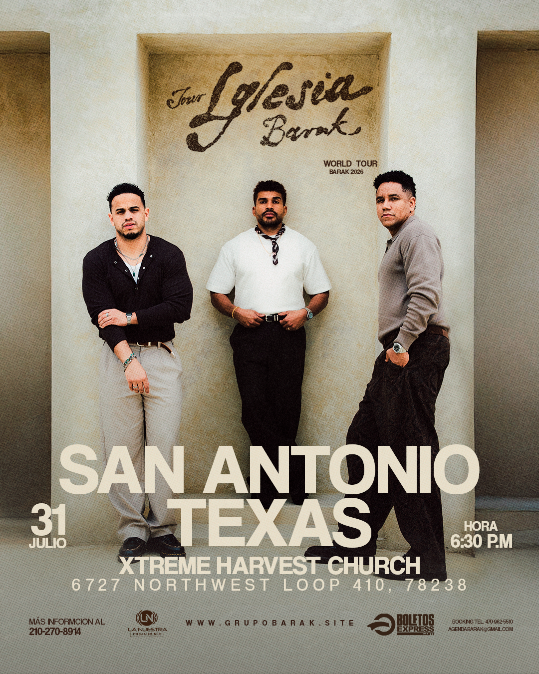 Buy tickets for IGLESIA TOUR (SAN ANTONIO) IGLESIA TOUR (SAN ANTONIO)