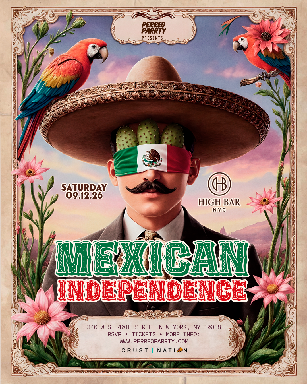 Buy tickets for Perreo on the Roof - Mexican Independence Night at Highbar Rooftop NYC Perreo on the Roof - Mexican Independence Night at Highbar Rooftop NYC