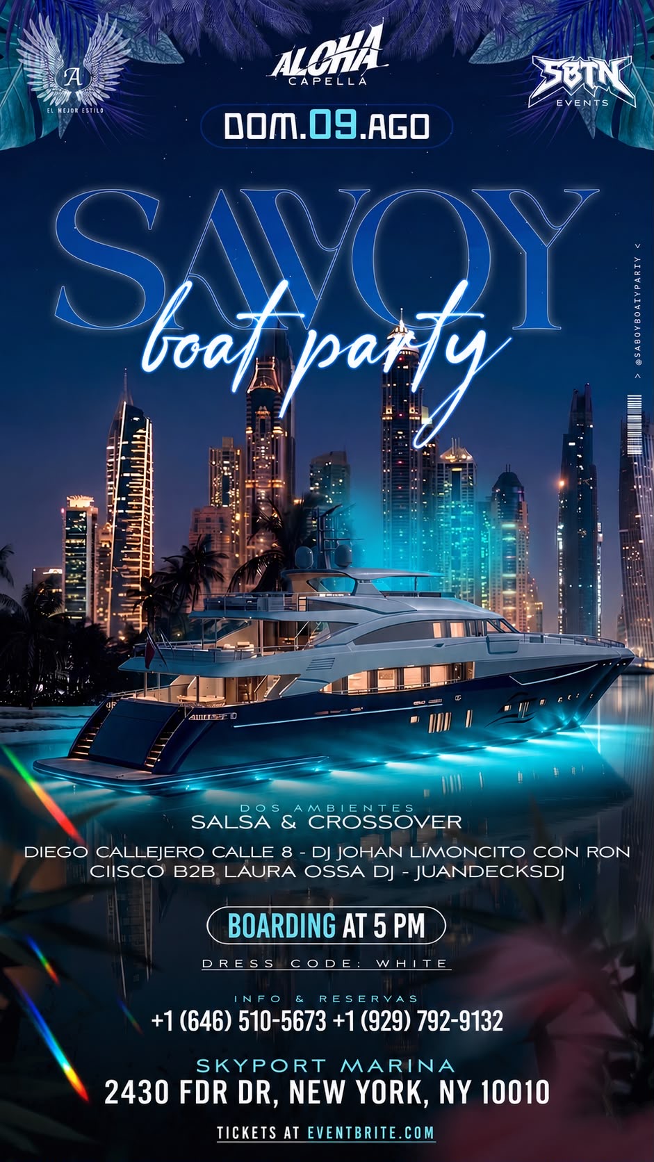 Buy tickets for SAVOY BOAT PARTY SAVOY BOAT PARTY