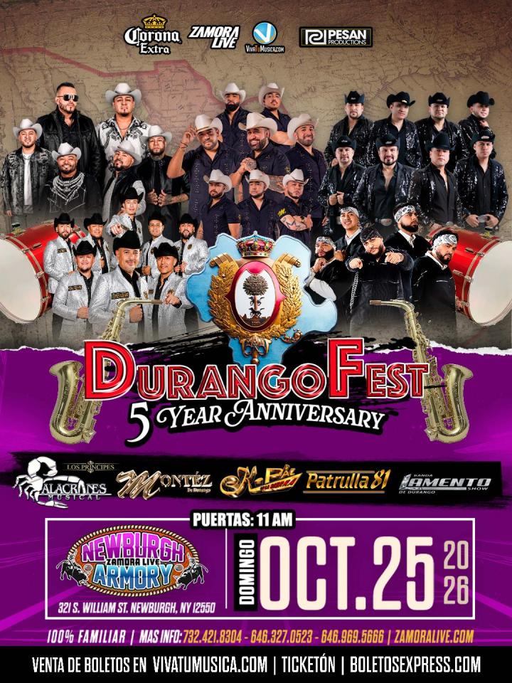DURANGOFEST EN NEWBURGH ARMORY (NEWBURGH, NY)