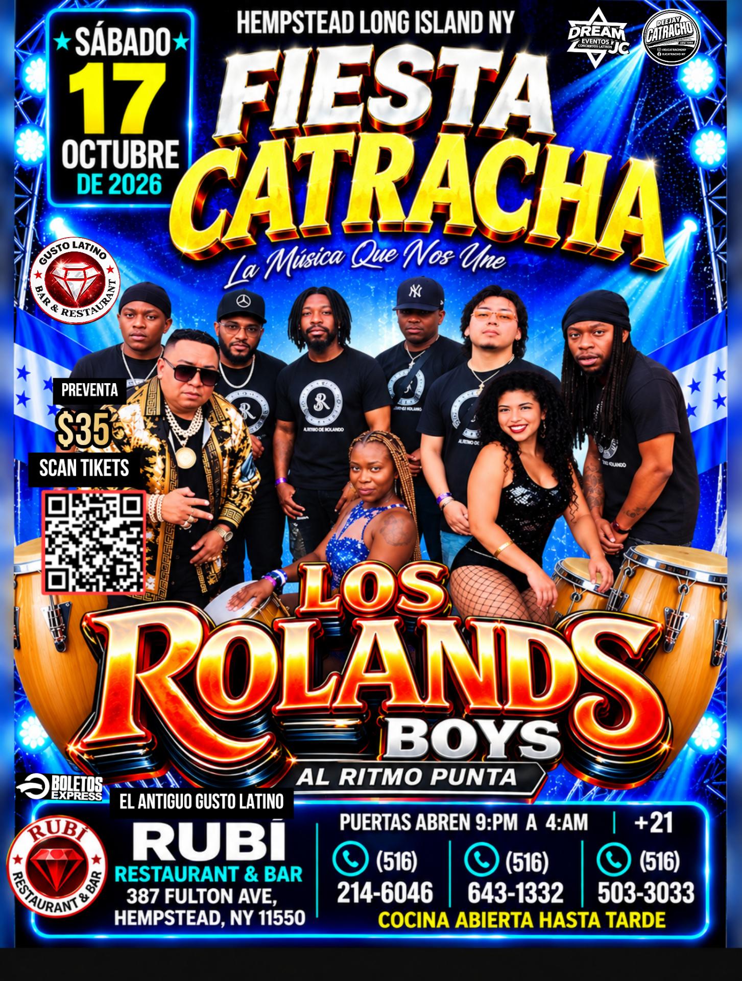 Fiesta Catracha con Los Rolands Boys / Hempstead Long island NY